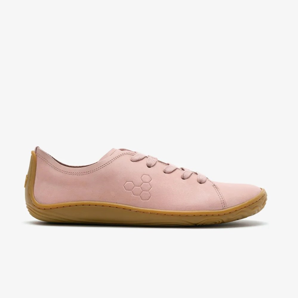 Vivobarefoot Addis Womens Trainers Pink UK DVBH